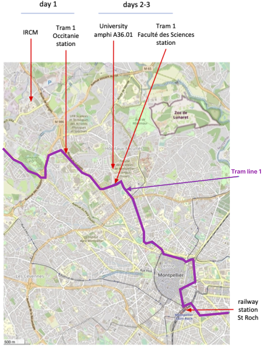Montpellier map